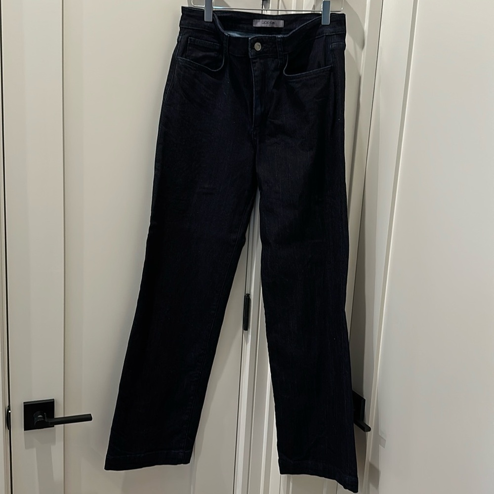 Joes slim wide leg dark wash jean